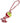 TOM pull rope dog 35 cm rope red